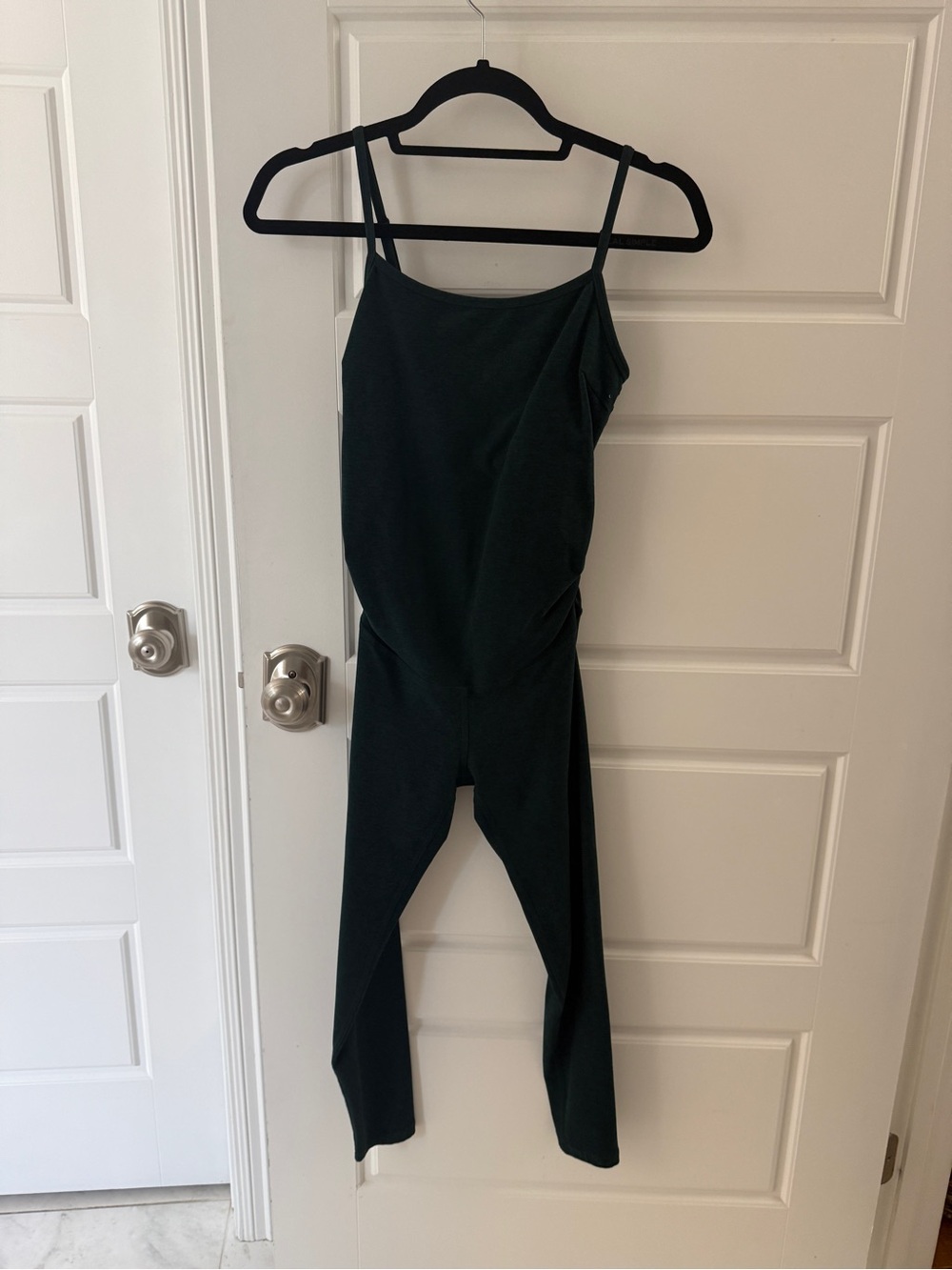 Beyond Yoga Dark Green Uplevel Maternity Jumpsuit
